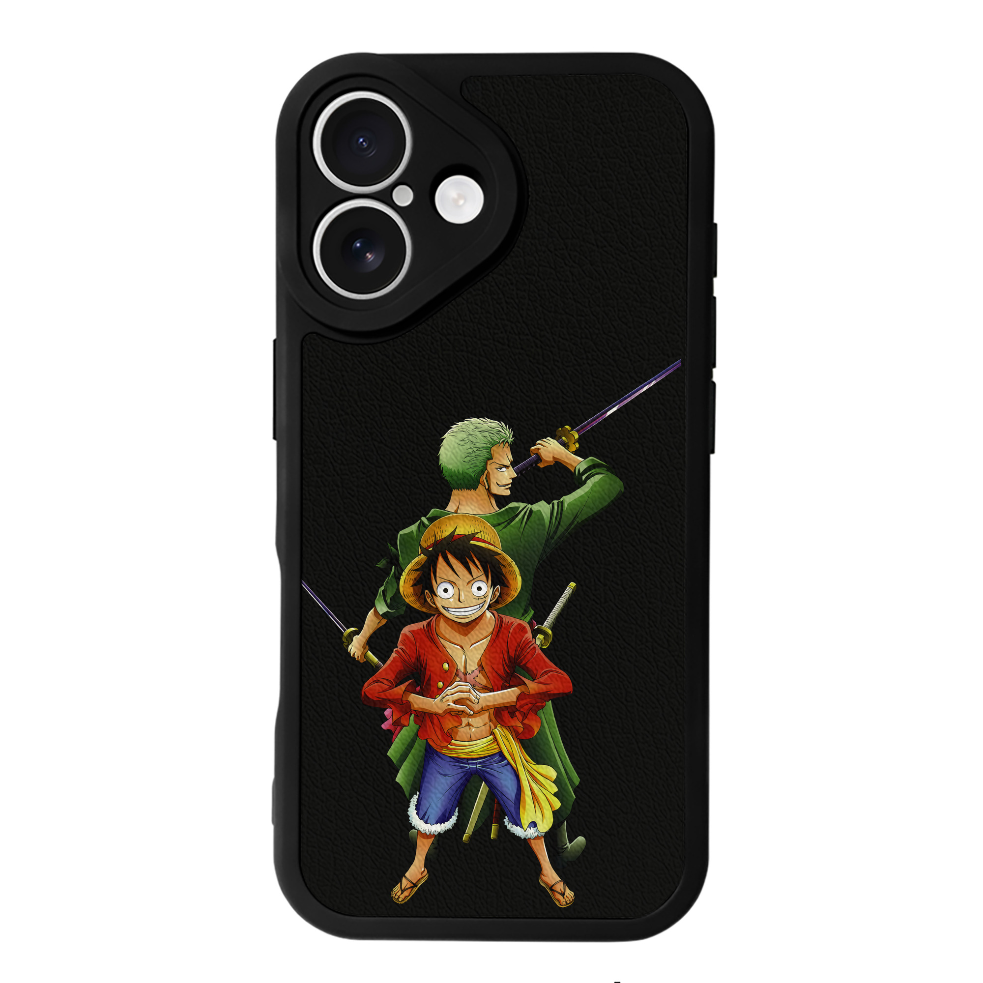 （画像用） ワンピース モンキー・D・ルフィ ONE PIECE Monkey D. Luffy 【iPhone 16シリーズ対応】シリコンスマホケース（レザー調） 材質：シリコン